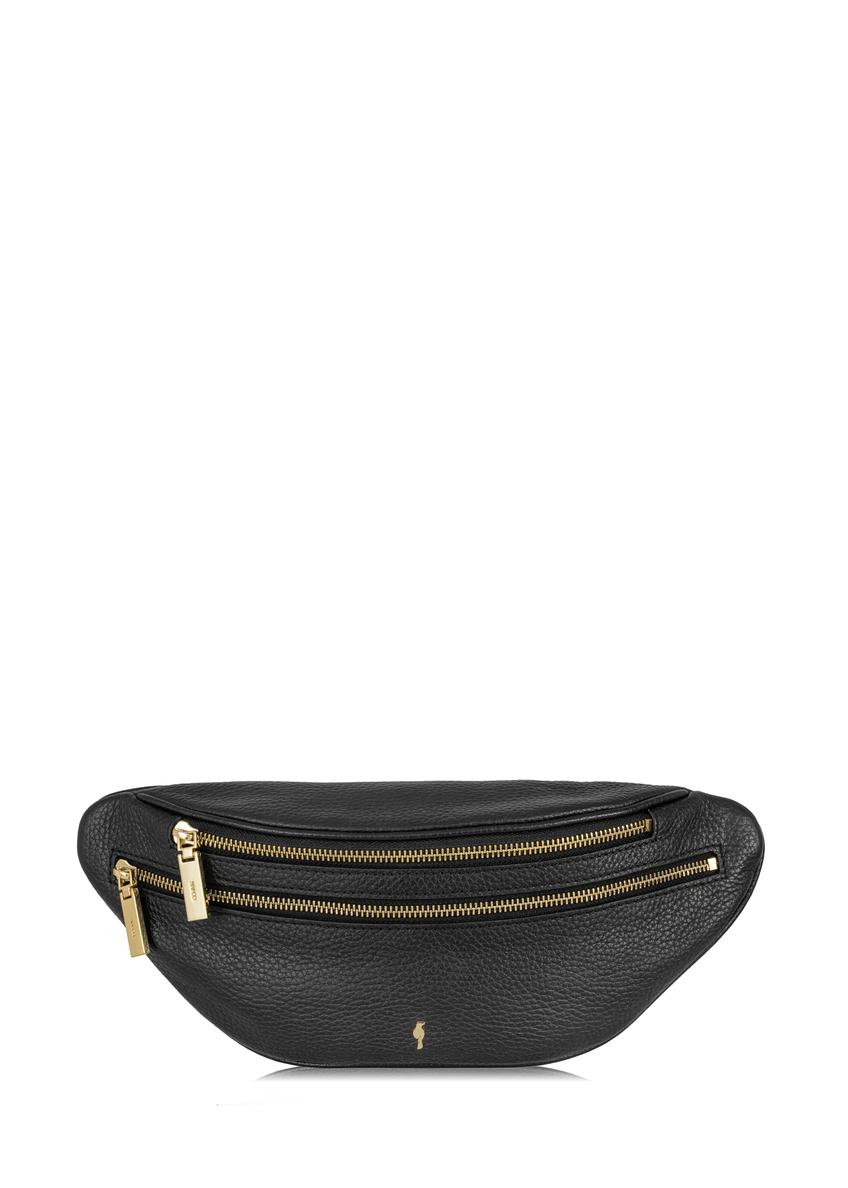 Women's black leather kidney TORES-0721B-99(W24)-07