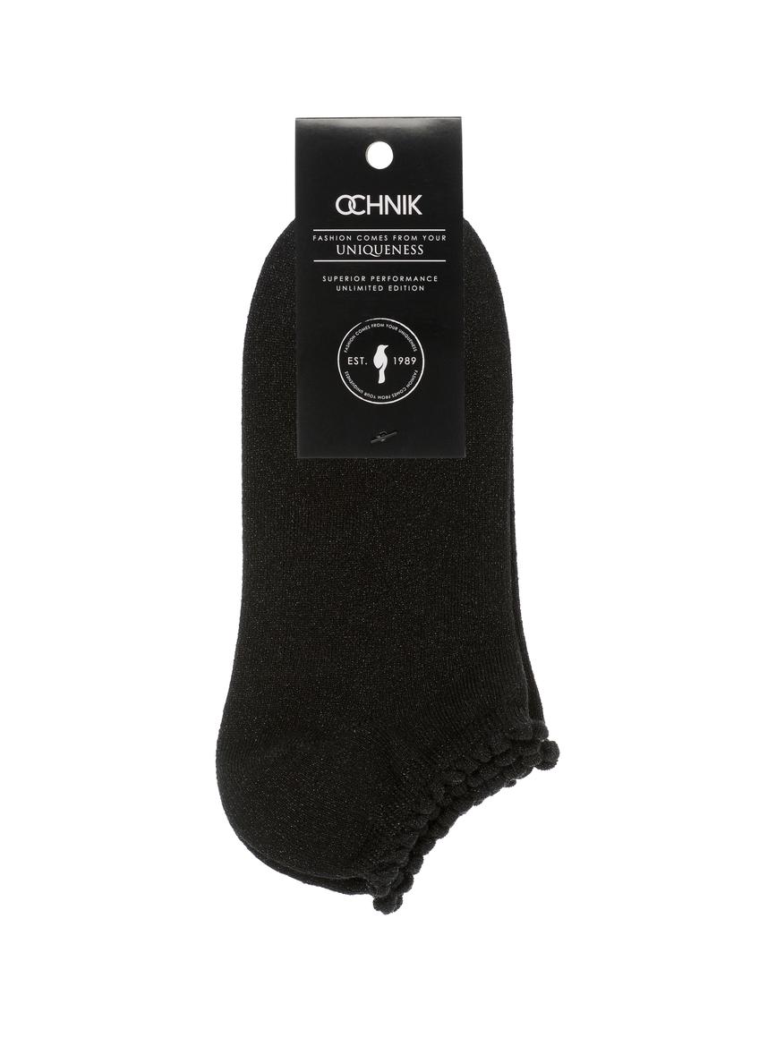 Women's short black socks SKADT-0055A-99(W24)