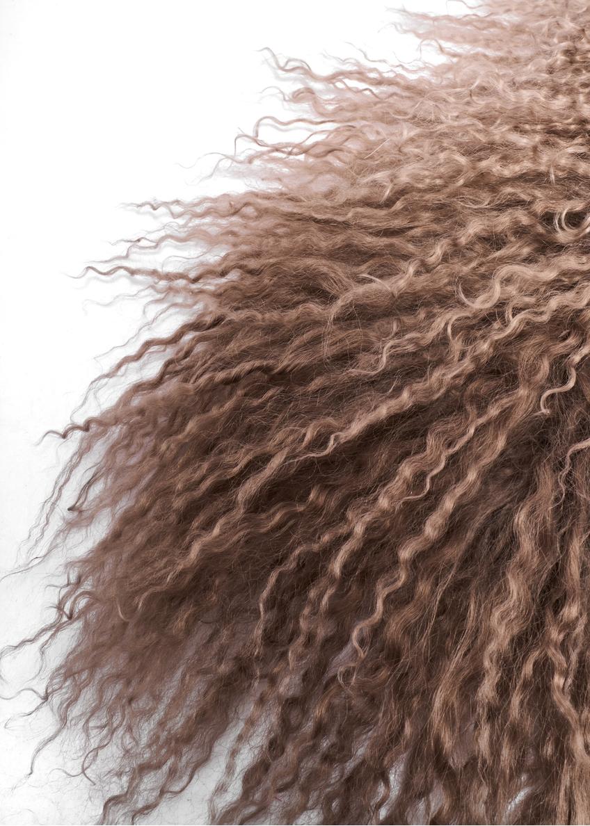 Brown natural fur scarf SZADF-0034-1K(Z26)