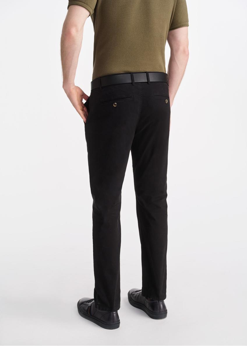 Black men's trousers SPOMT-0103A-99(Z25)