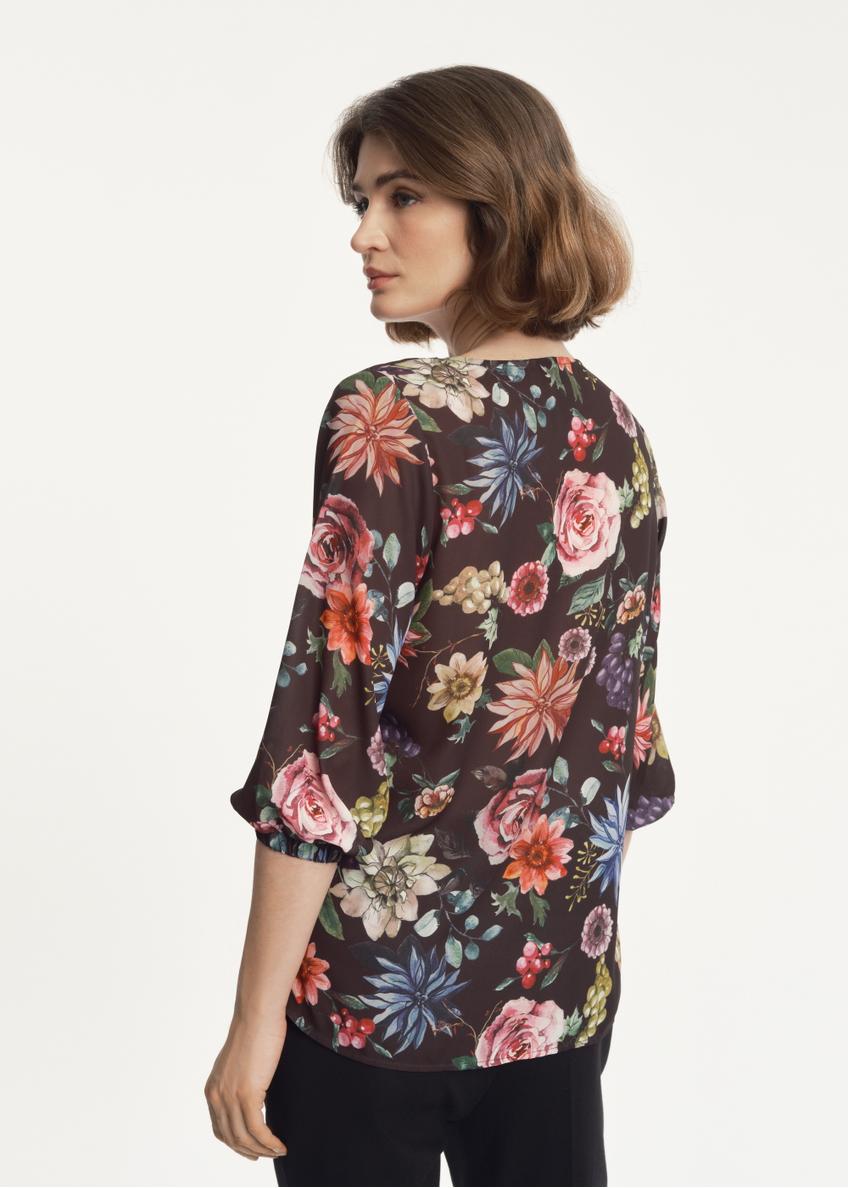 Lightweight floral blouse for women BLUDT-0167-98(Z23)