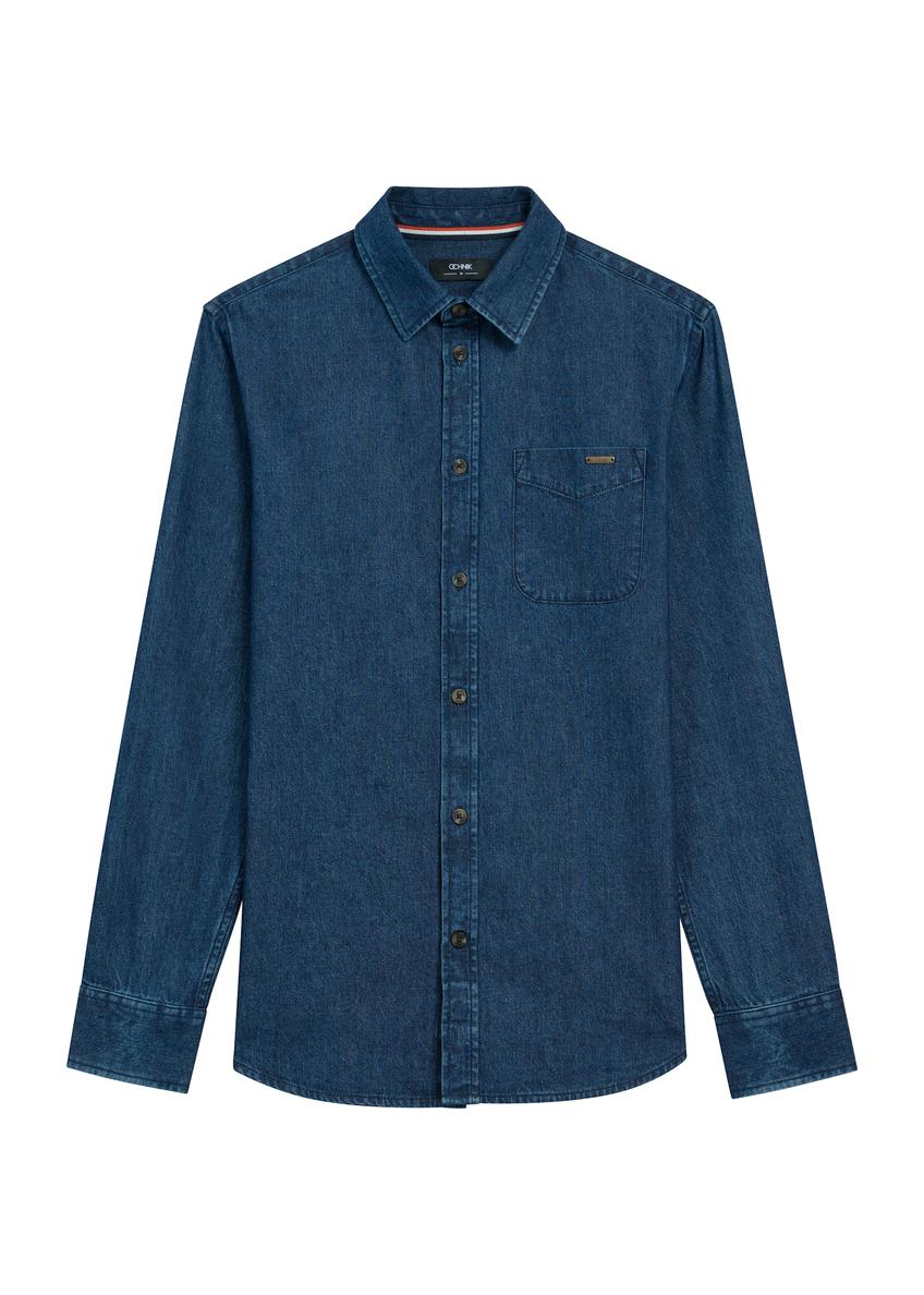 Blue denim men's shirt KOSMT-0348-61(Z25)