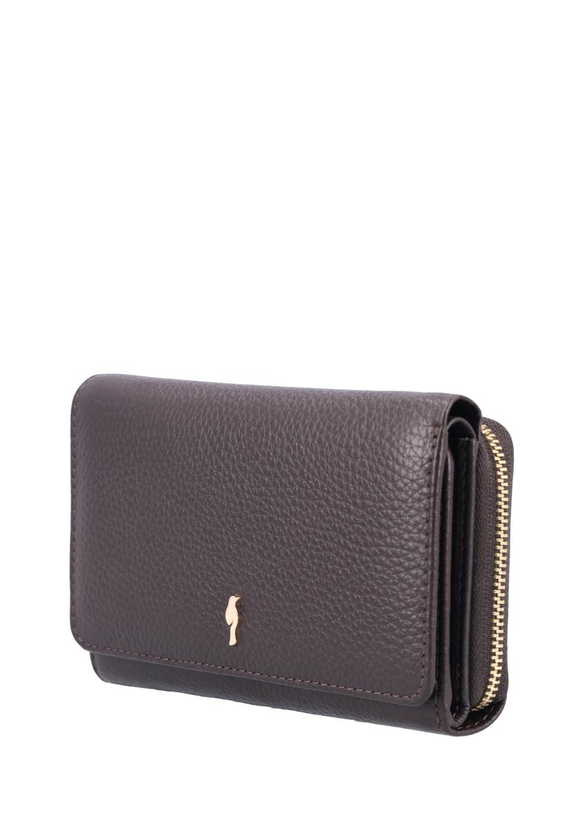 Large dark brown leather women's wallet PORES-0801R-1I(Z26)