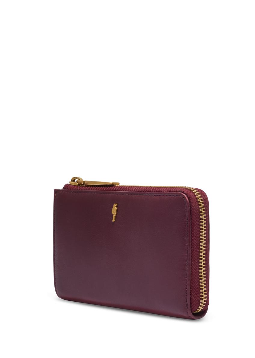Burgundy leather women's wallet PORES-0997-4D(Z26)