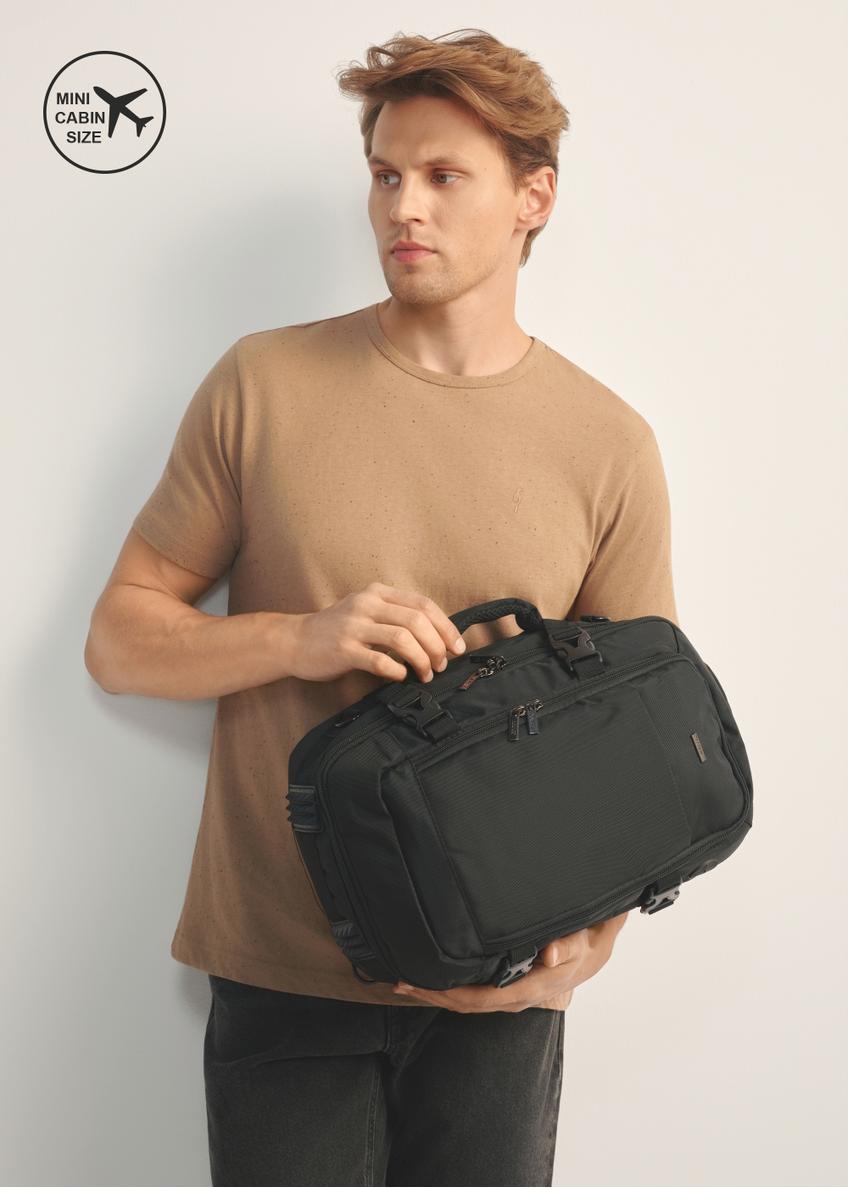 Black airplane backpack PLCMN-0017-99(Z25)