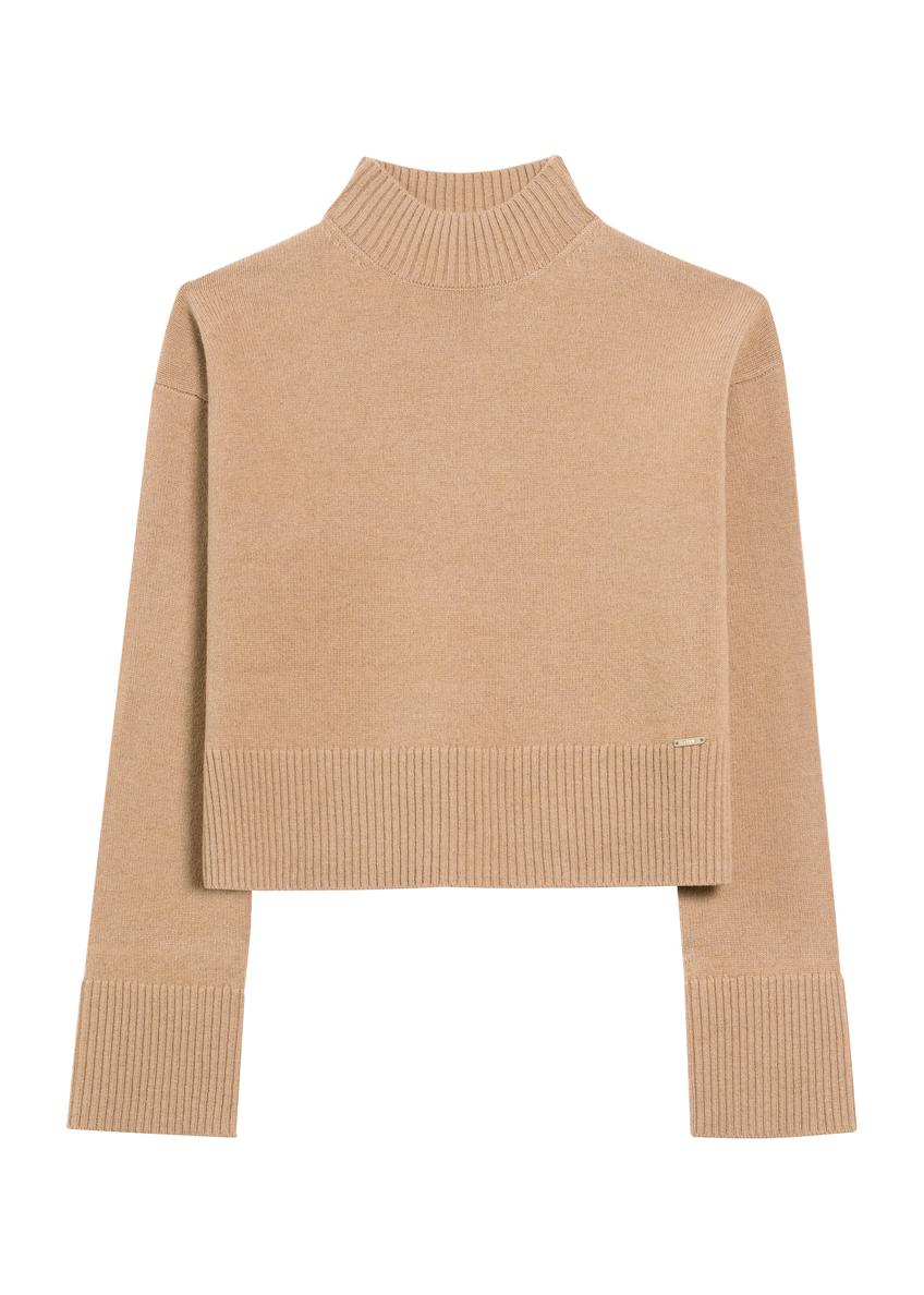 Camel women's wool sweater SWEDT-0244-24(Z25)