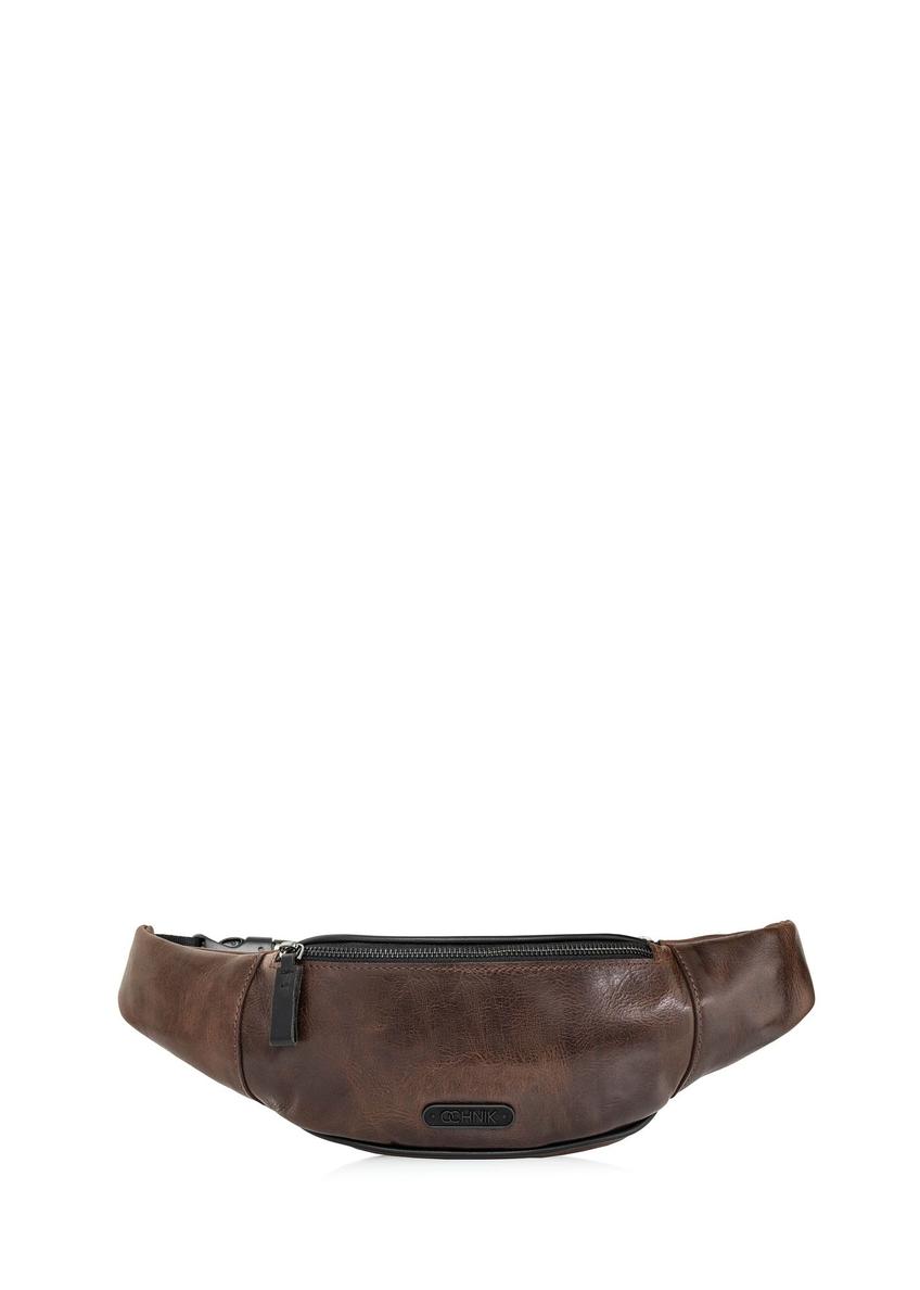 Men's brown leather bag TORMS-0107C-79(W25)