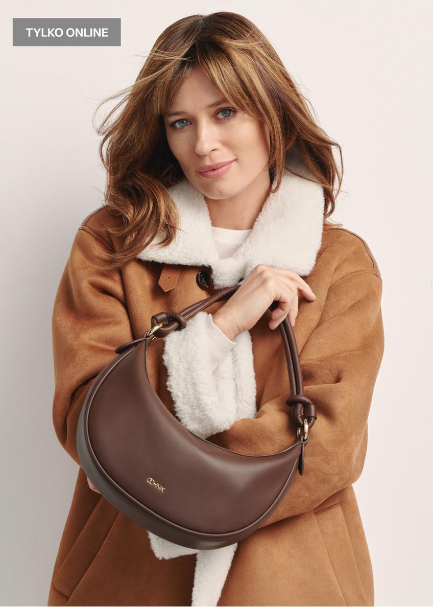 Brown small women's hobo bag TOREC-1097-89(Z25)