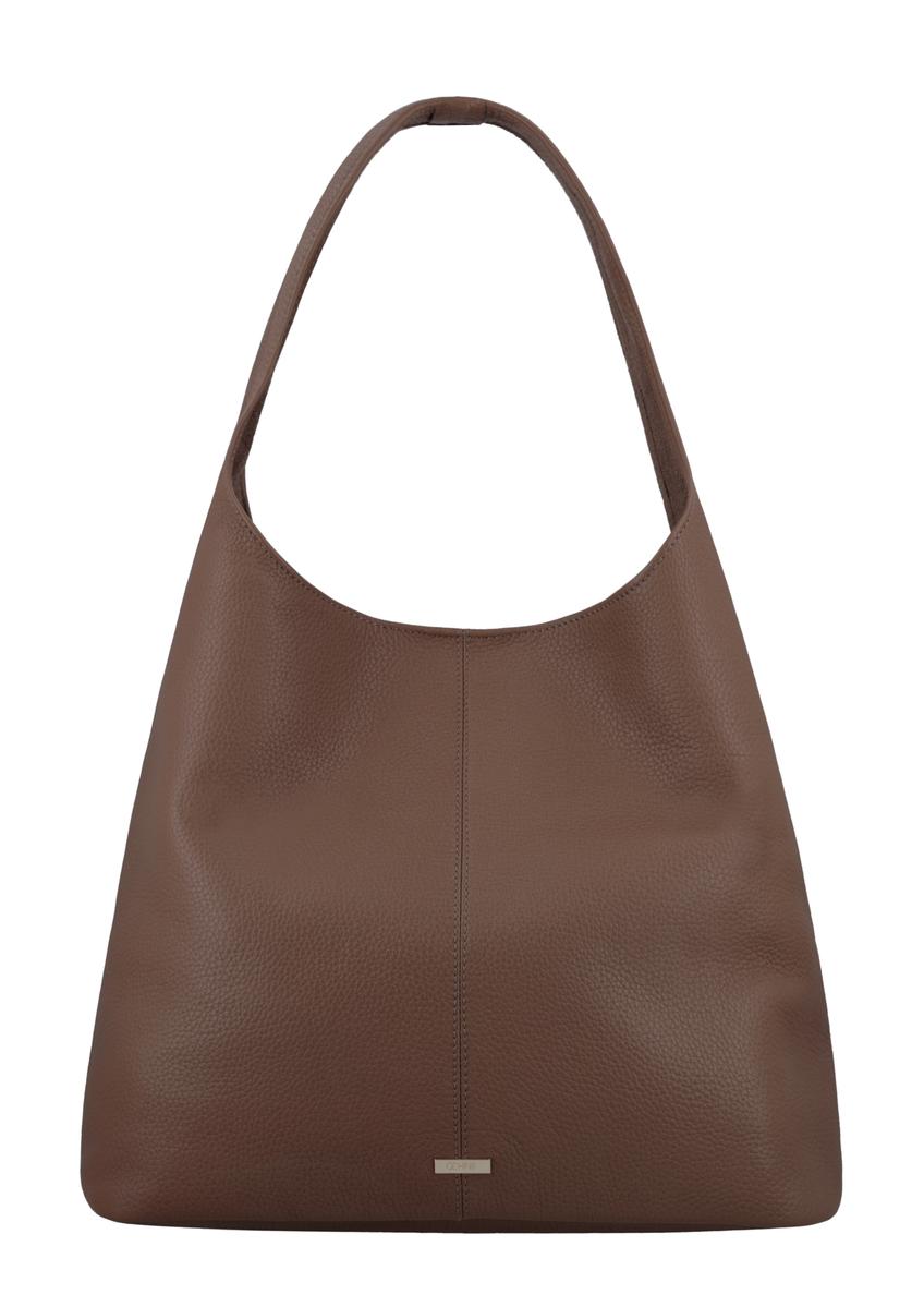 Brown leather shopper bag TORES-1372-1K(Z26)