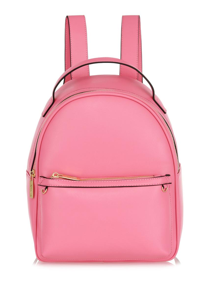 Pink imitation leather women's backpack TOREC-0920-31(W24)-01