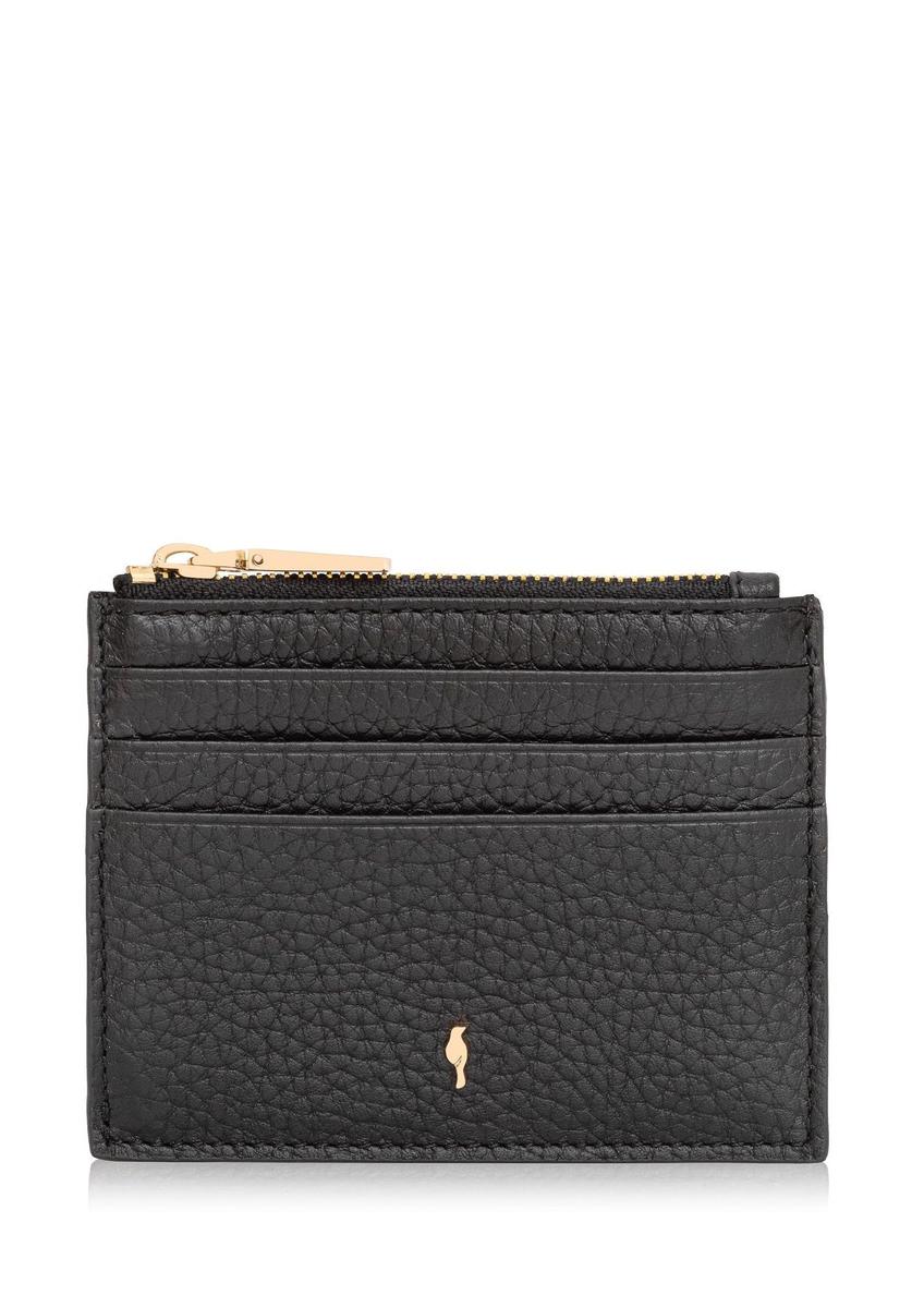 Small women's leather wallet PORES-0806R-99(Z25) front view on white background.