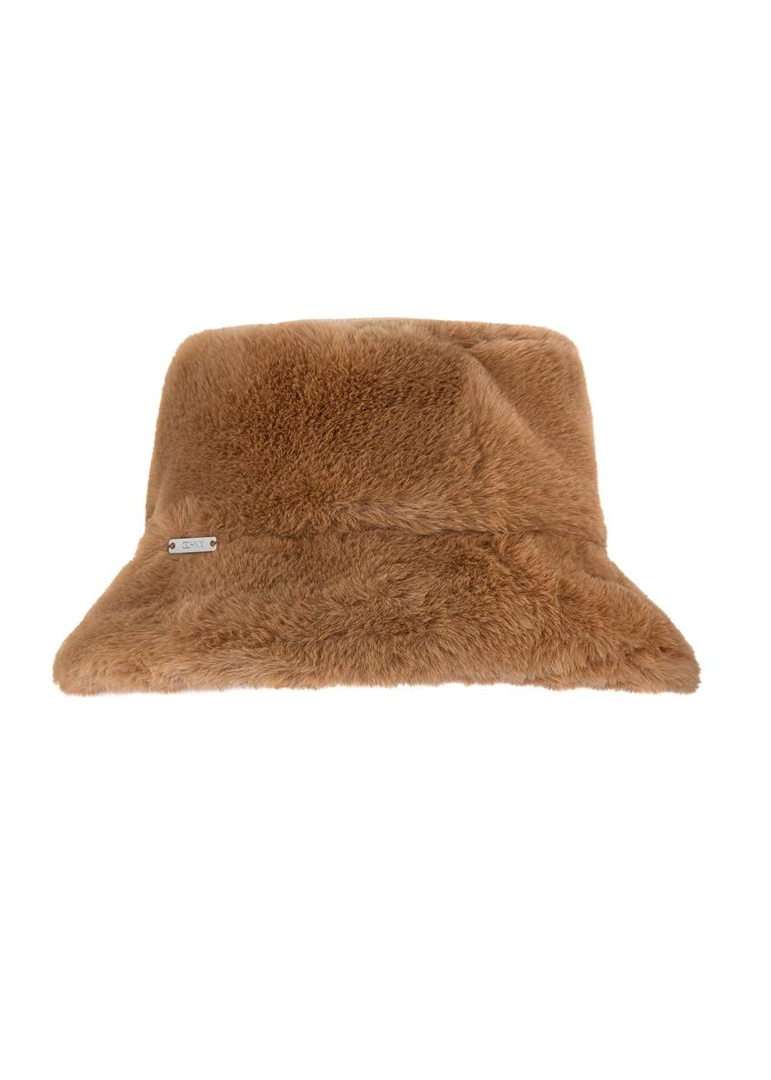 Women's cap in camel color CZADF-0045-24(Z24)