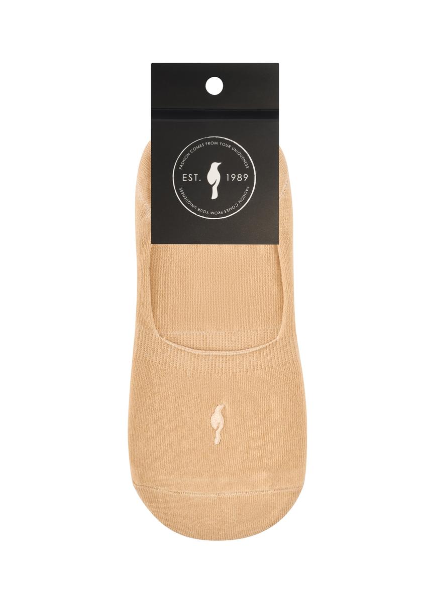 Beige women's ankle socks SKADT-0052B-1B(W26)