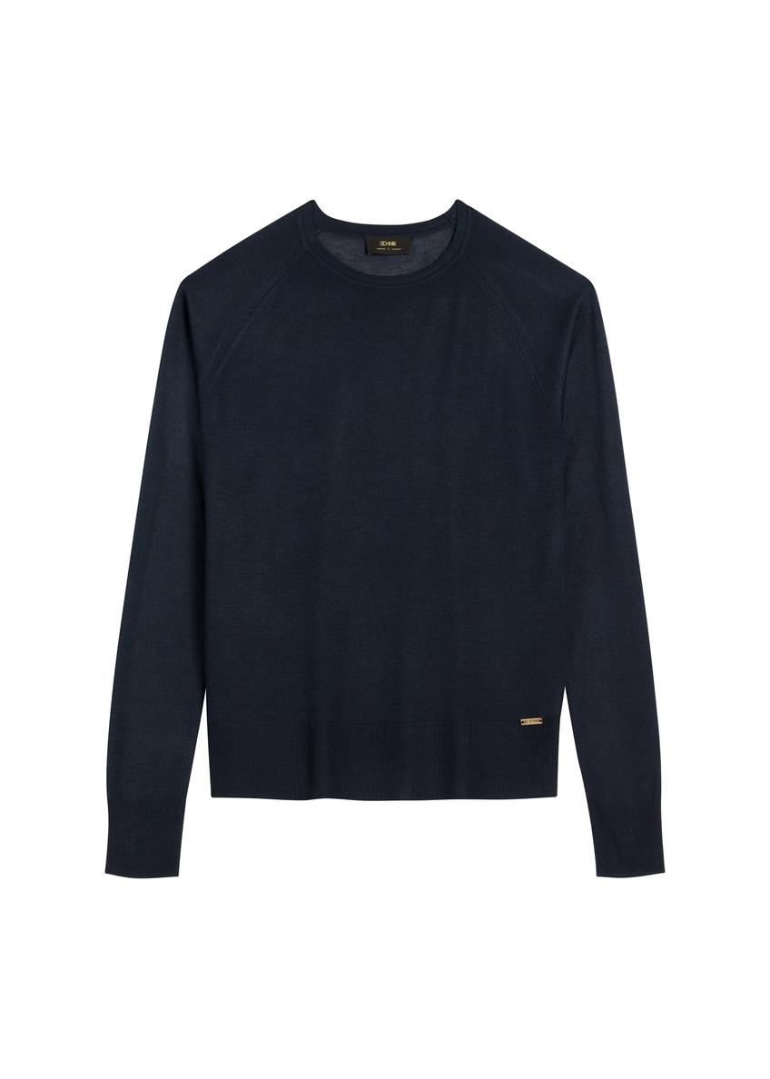 Thin navy blue women's sweater SWEDT-0257-7E(W26)