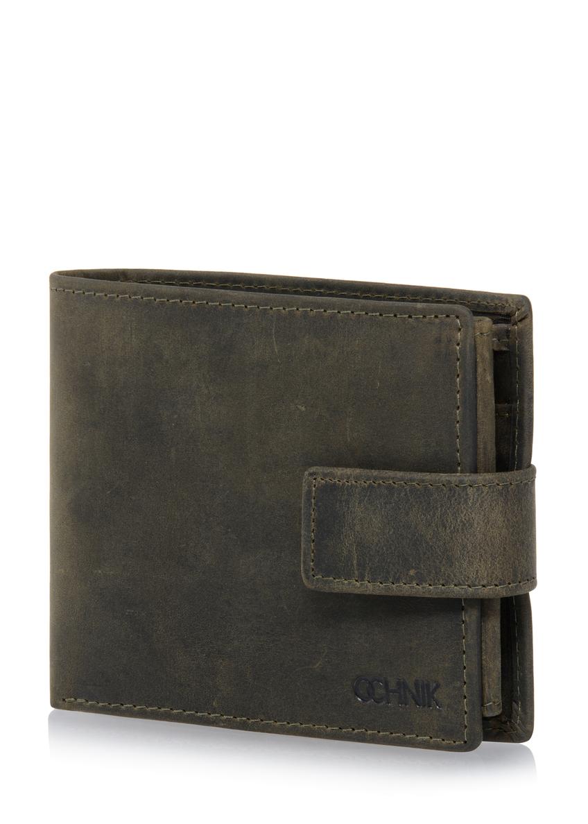 Small khaki leather men's wallet PORMS-0546-54(W23)