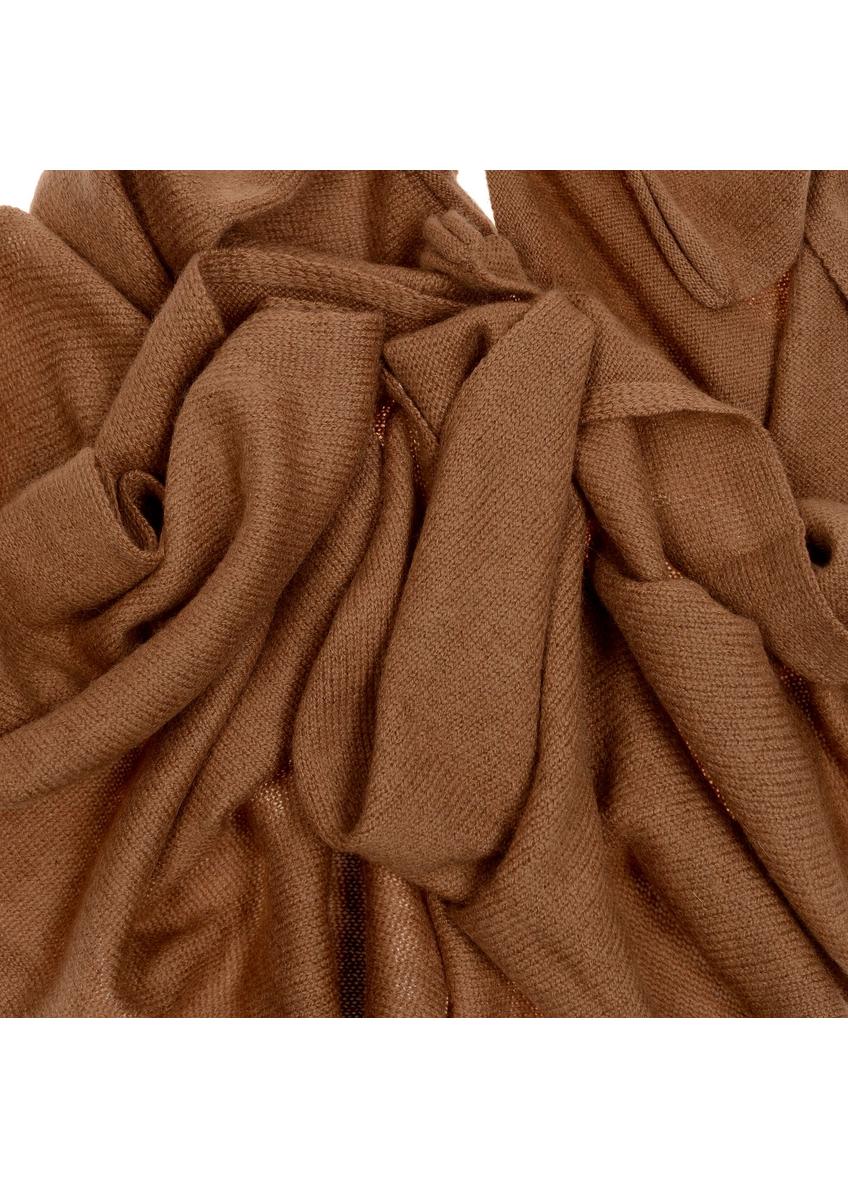 Cashmere caramel scarf for women SZADT-0093-24(Z25)