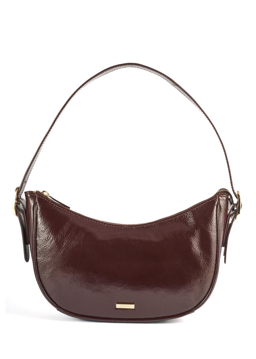 Burgundy leather women's hobo bag TORES-1180-49(Z25)