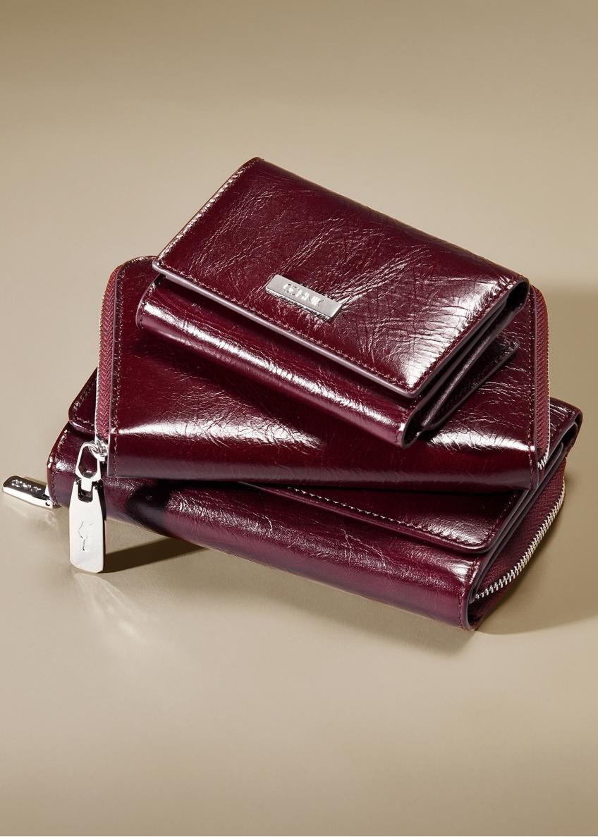 Small burgundy women's wallet PORES-0967-49(Z25)