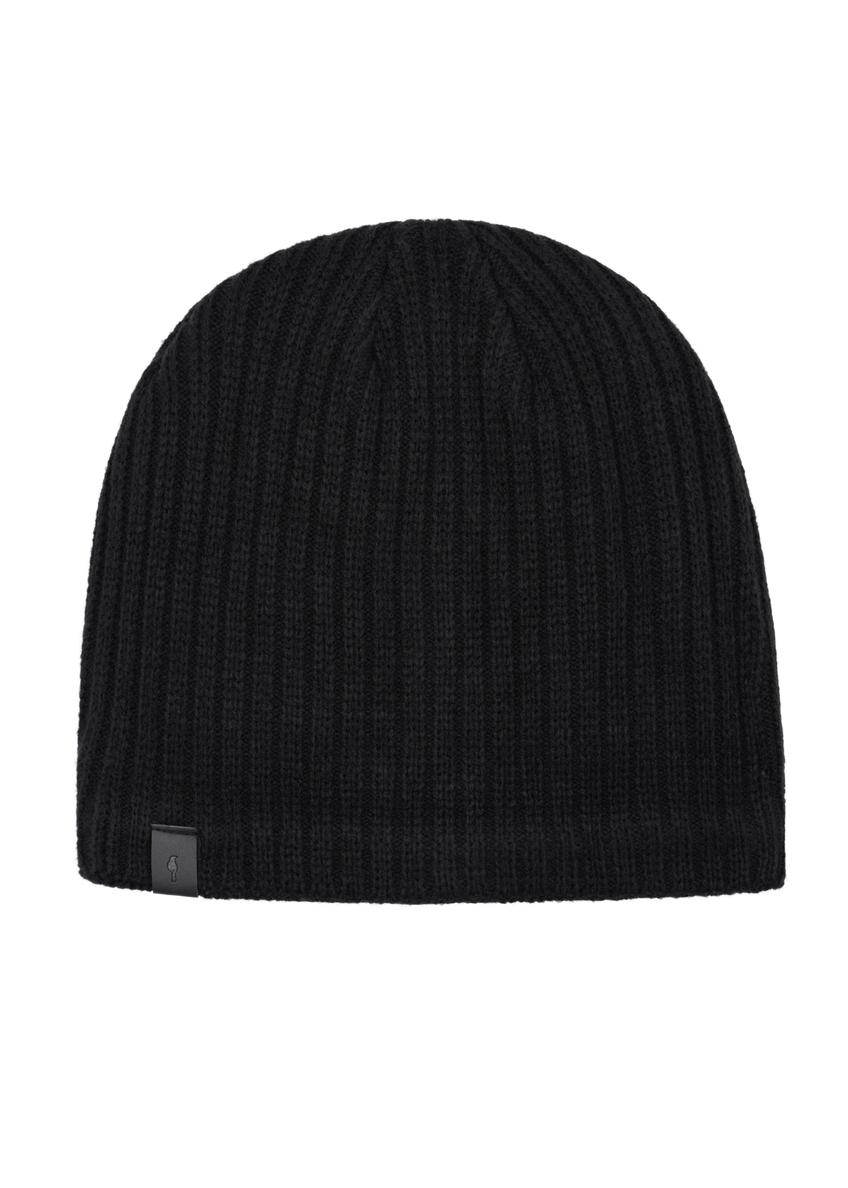 Black men's cap CZAMT-0020A-99(Z26), front product view on white background.