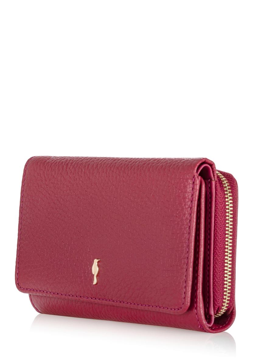 Large pink leather women's wallet PORES-0801B-34(W24)