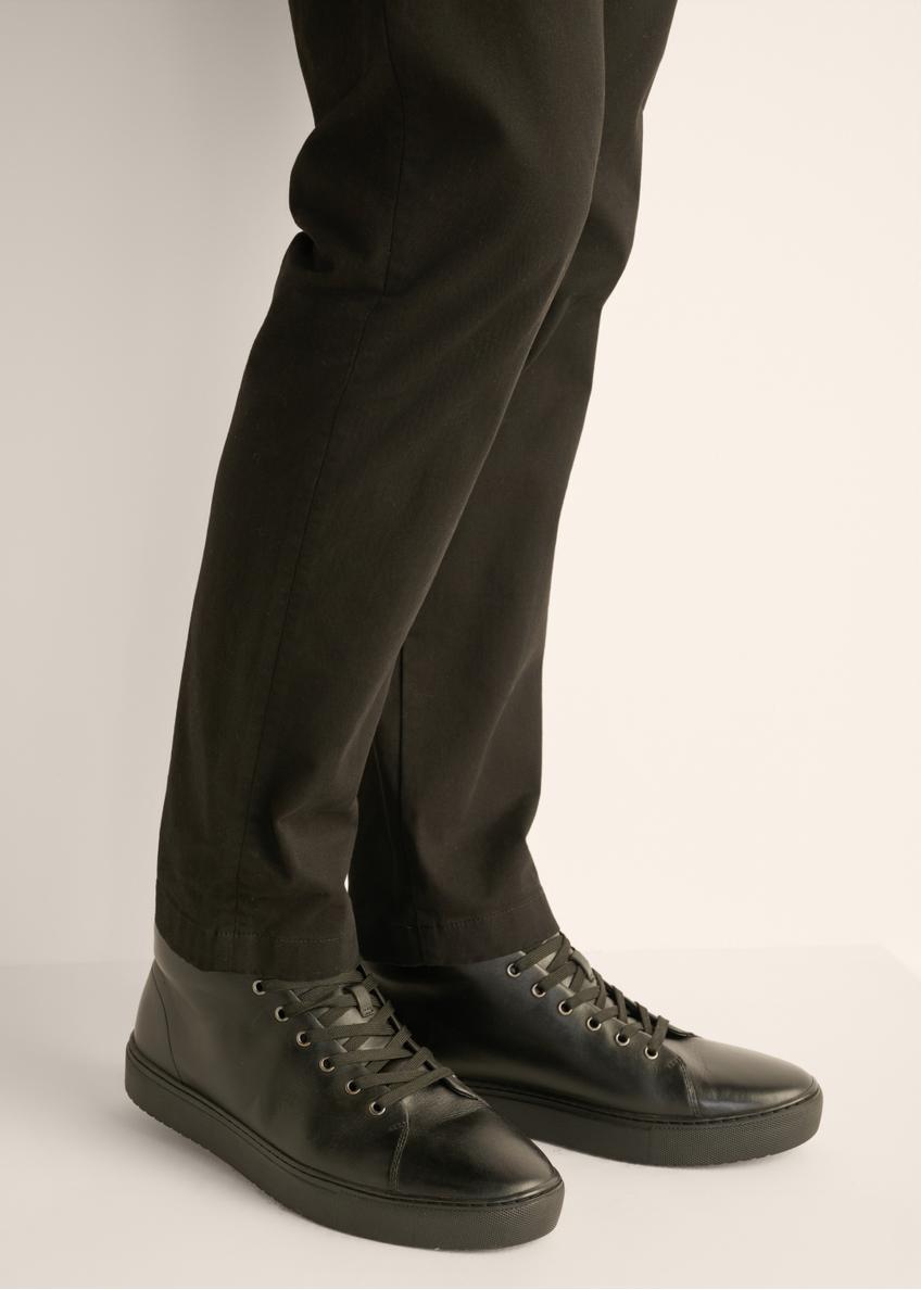 Black leather men's shoes BUTYM-0550-99(Z26)
