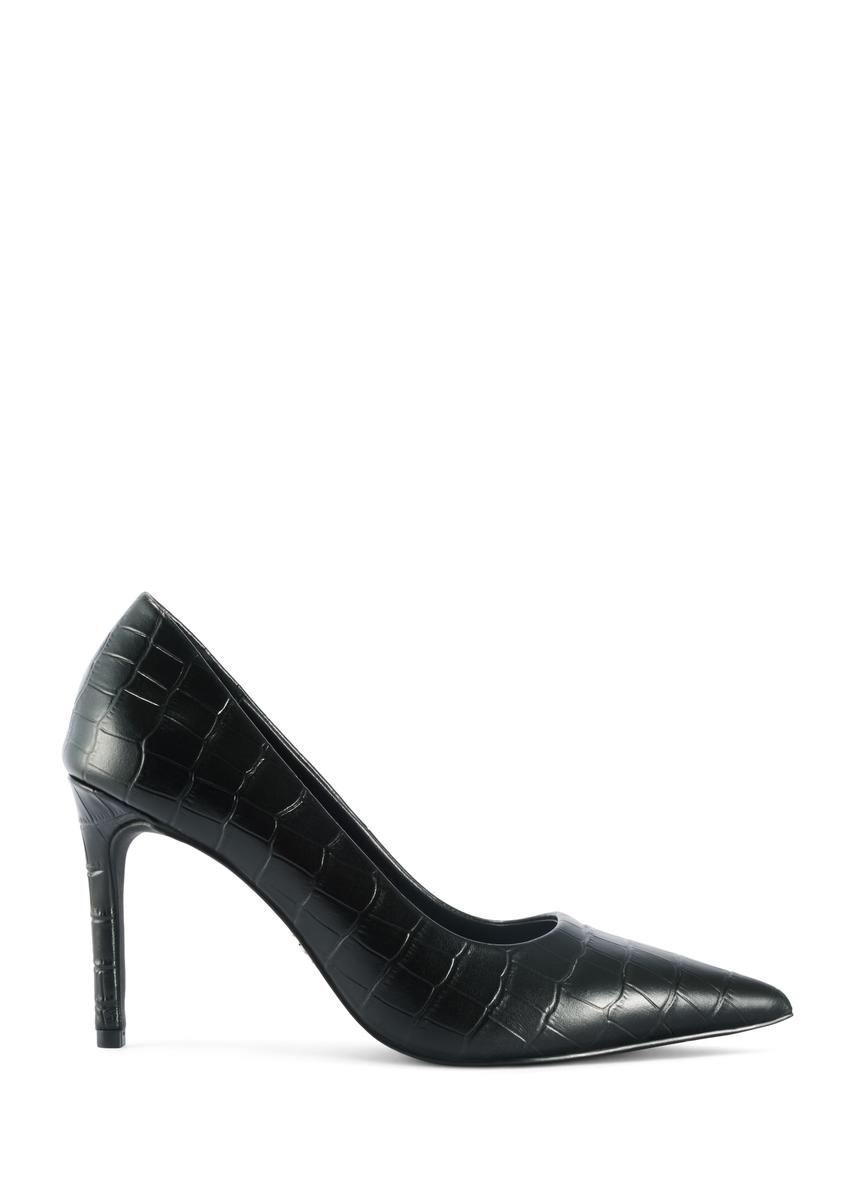 Women's leather croco high heels BUTYD-1211-99(Z25)