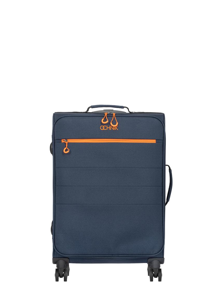 Medium suitcase on wheels WALNY-0045-7D-24(W26) - front view of the product, on a white background.