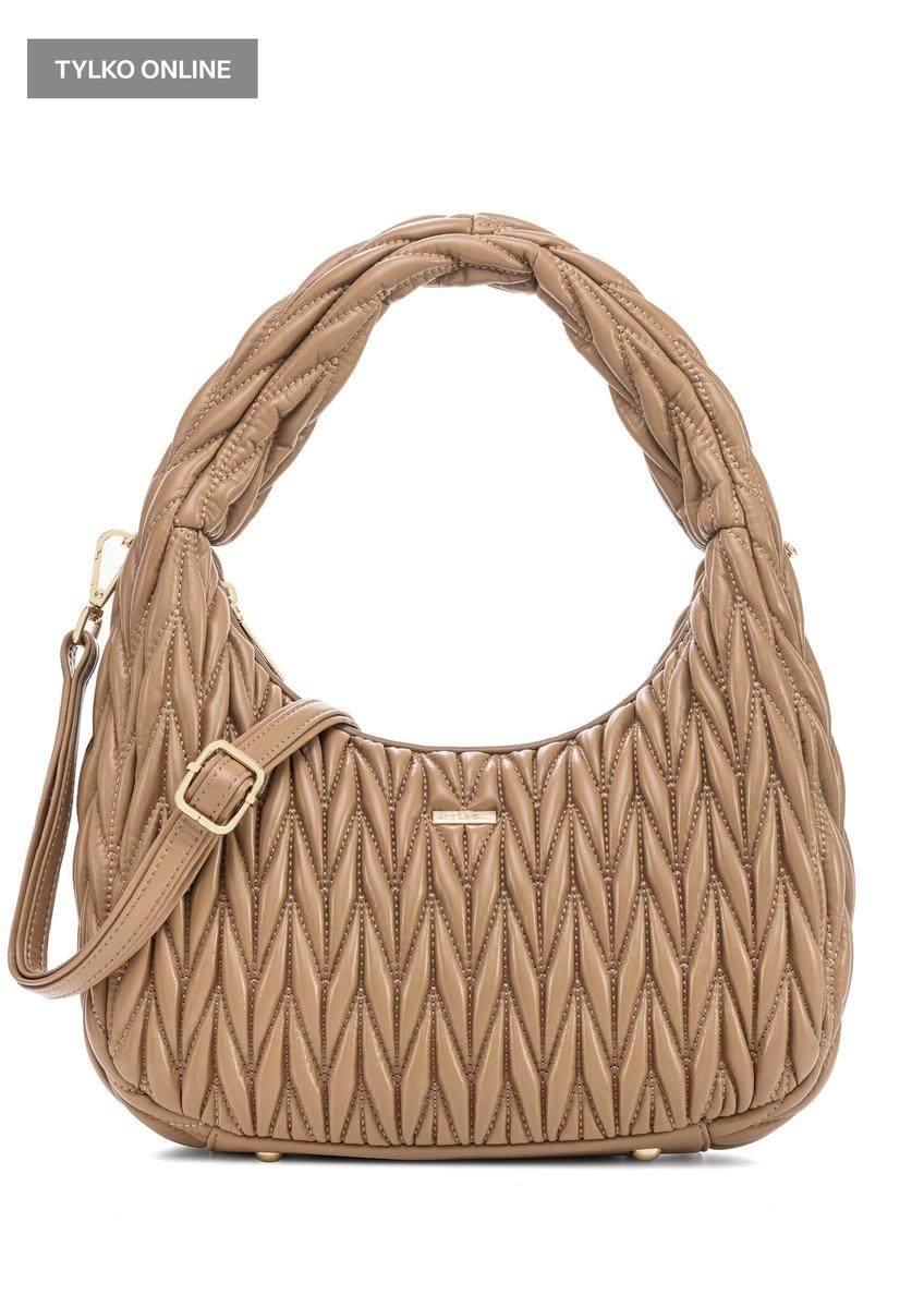 Beige women's shoulder bag TOREC-1101-24(Z25)