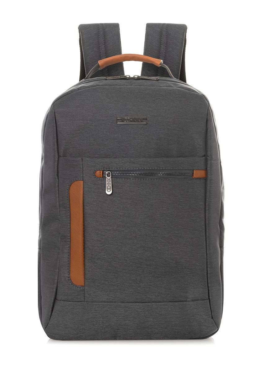 Gray men's backpack TORMN-0321-91(W24)-01