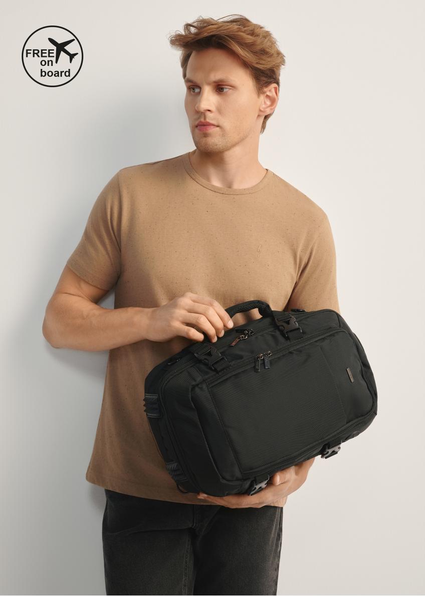 Black airplane backpack PLCMN-0017-99(Z25)