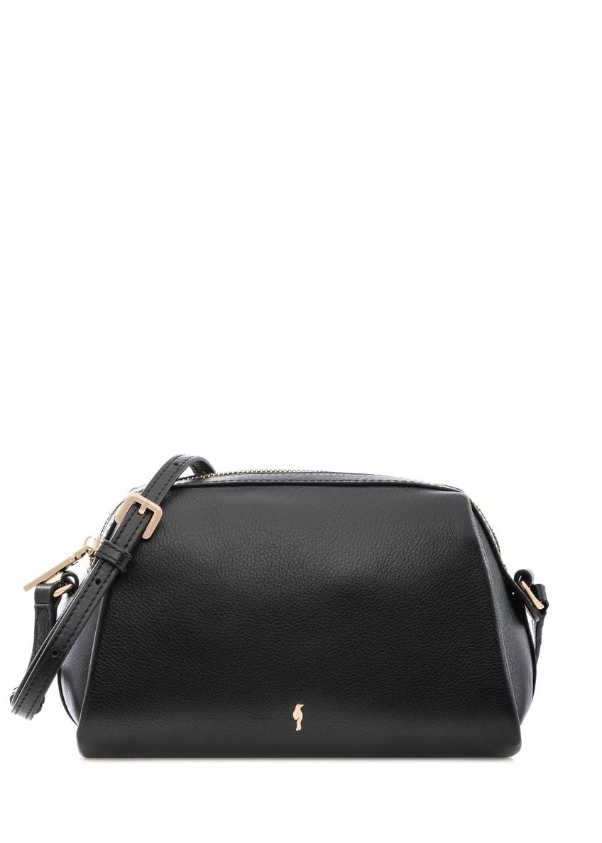 Black small leather women's handbag TORES-1224-99(W26)