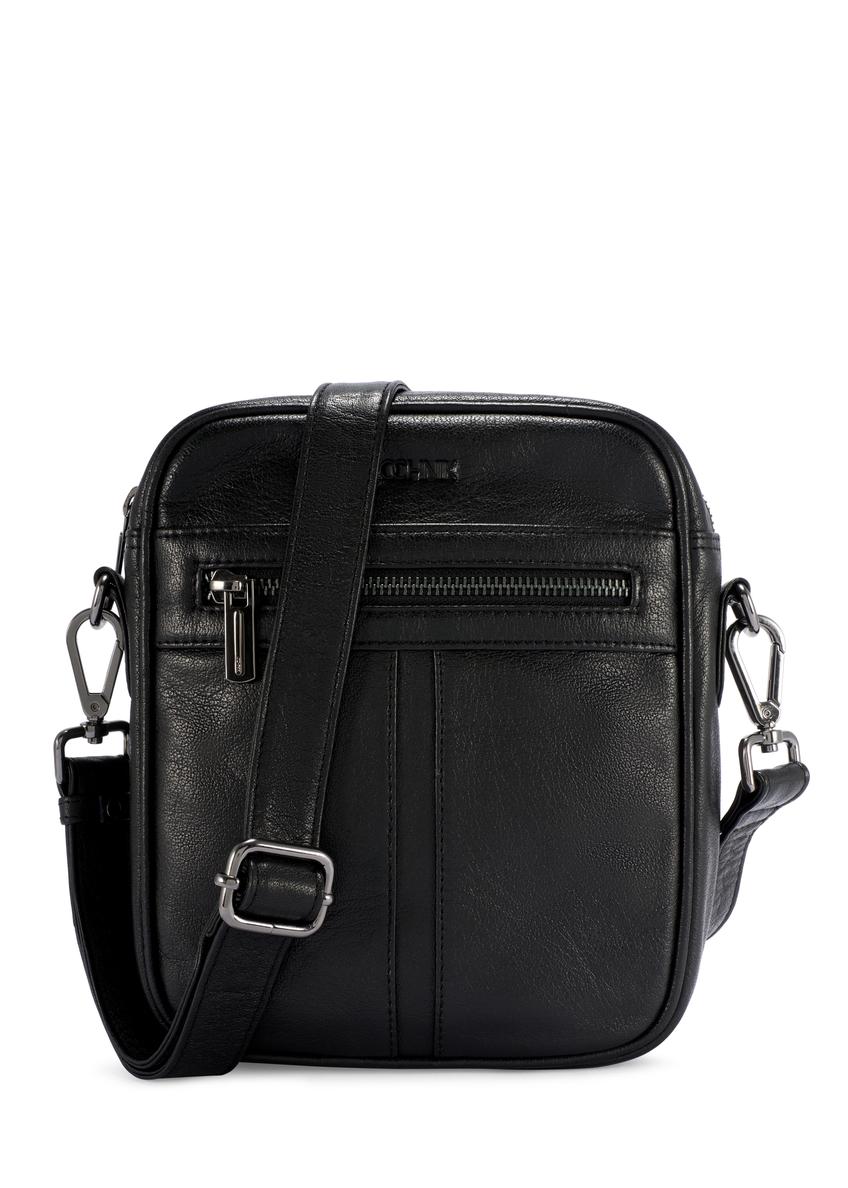 Black leather men's bag TORMS-0491-99(W26)