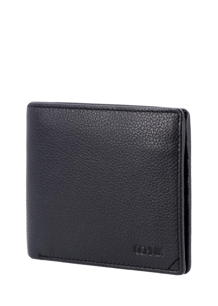 Black men's leather wallet PORMS-0721-99(Z26)