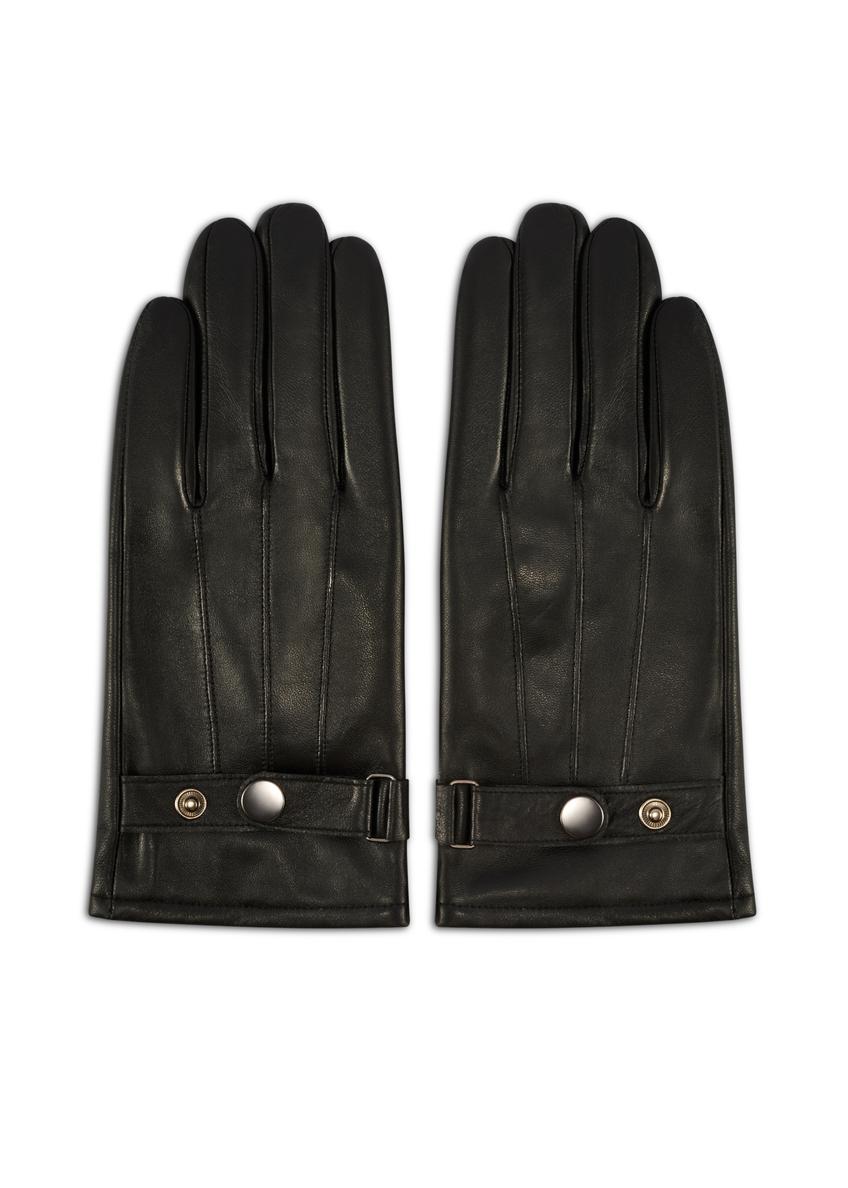 Men's adjustable leather gloves REKMS-0022A-99(Z25)