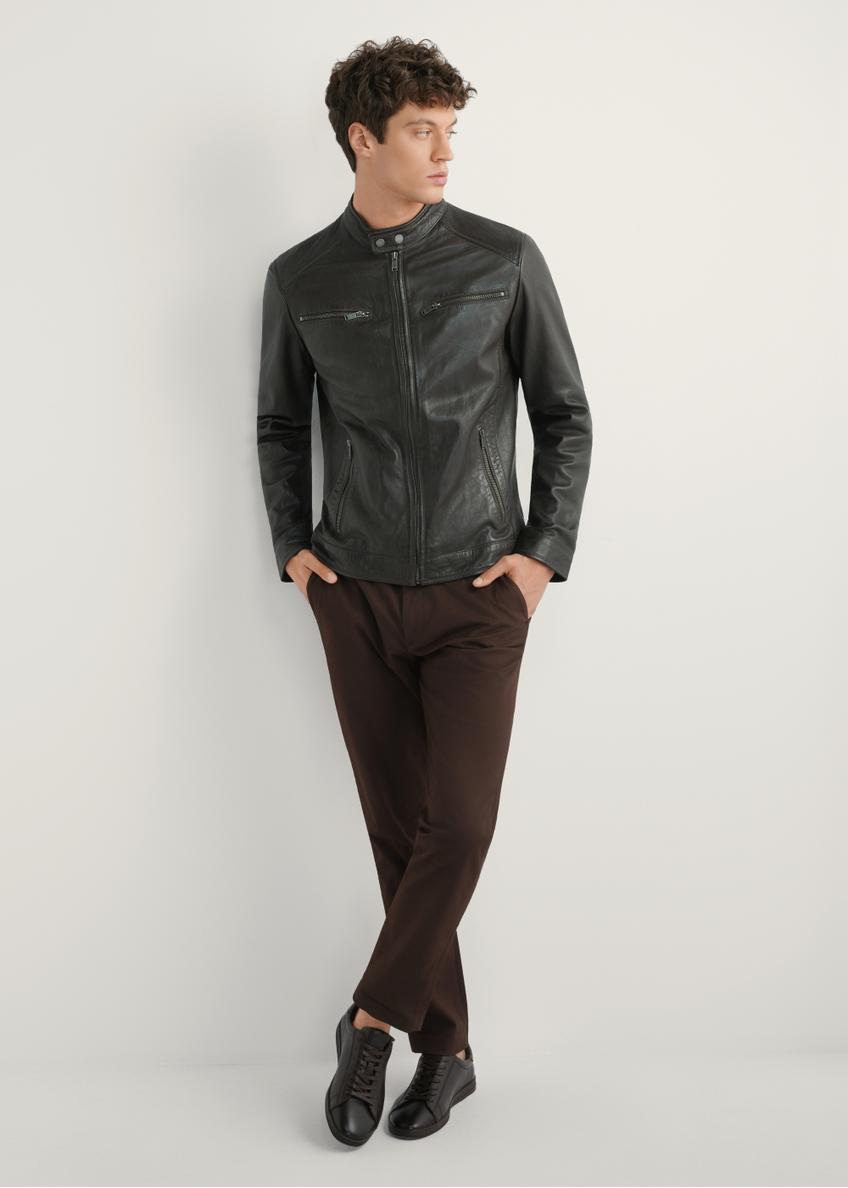 Brown men's trousers SPOMT-0121-1I(W26)