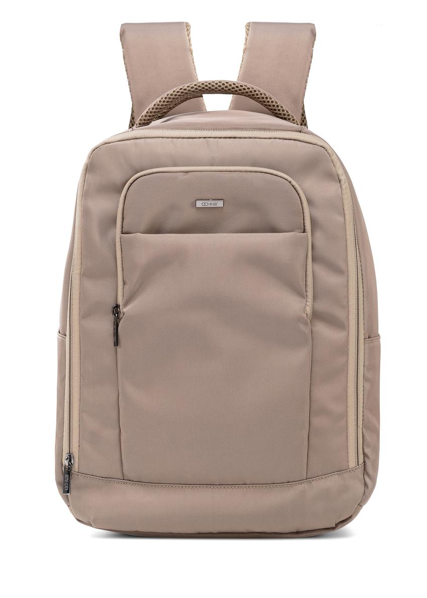 Dark beige backpack PLCMN-0014A-80(Z25)