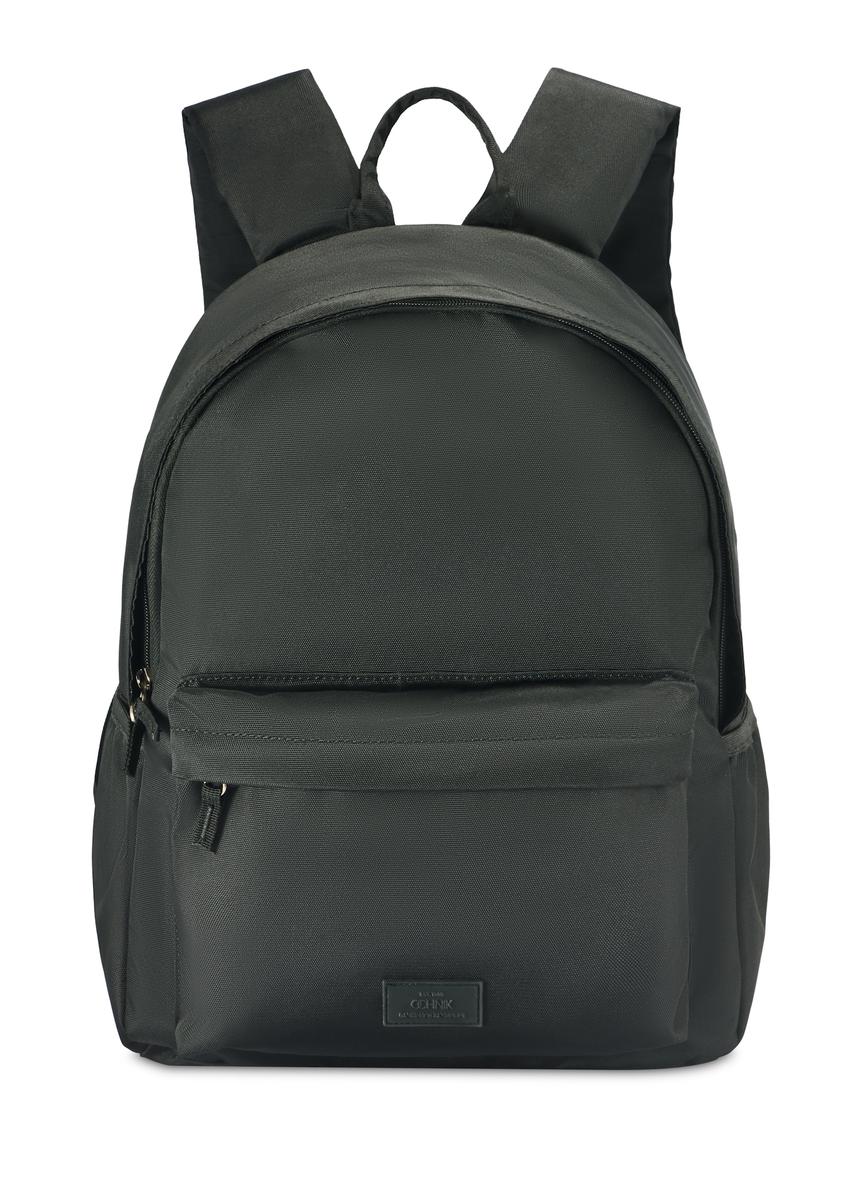 Black men's backpack TORMN-0383-99(Z25), front product view on white background.
