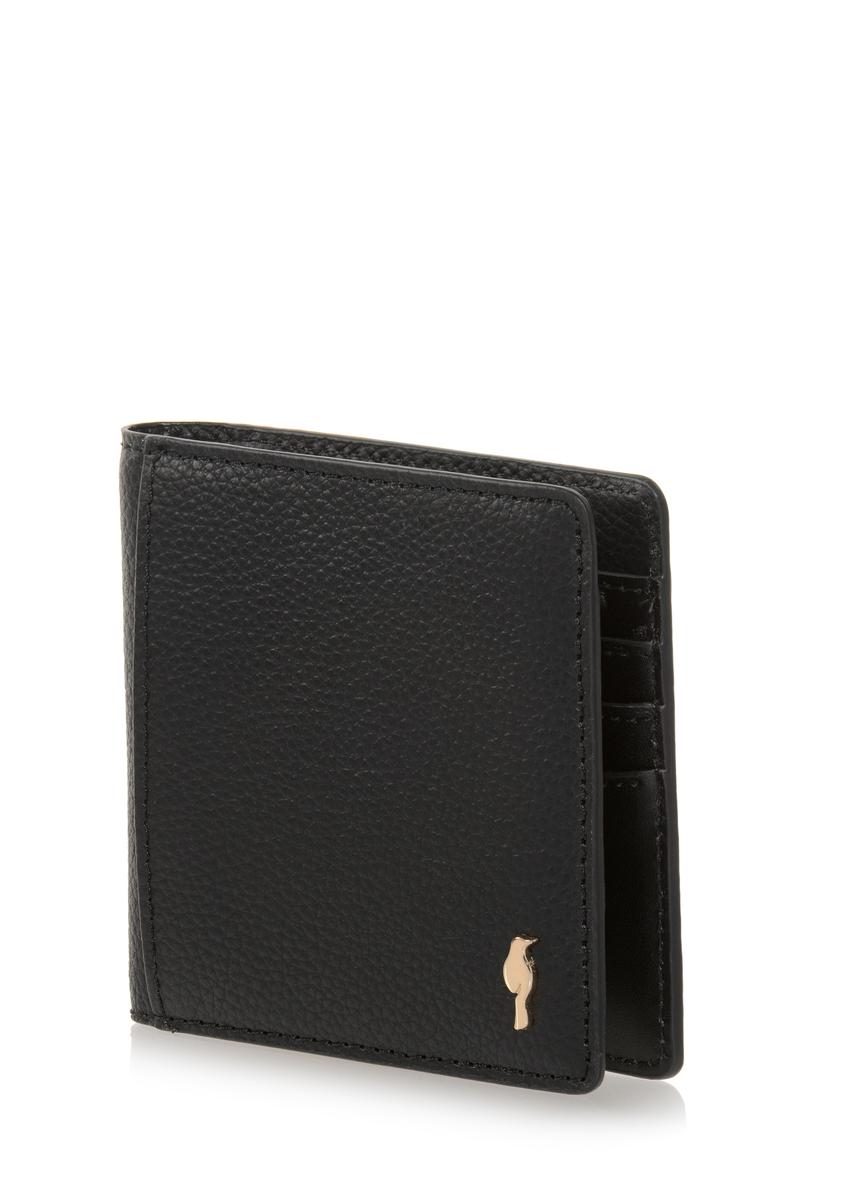 Women's small black wallet PORES-0830-99(W23)
