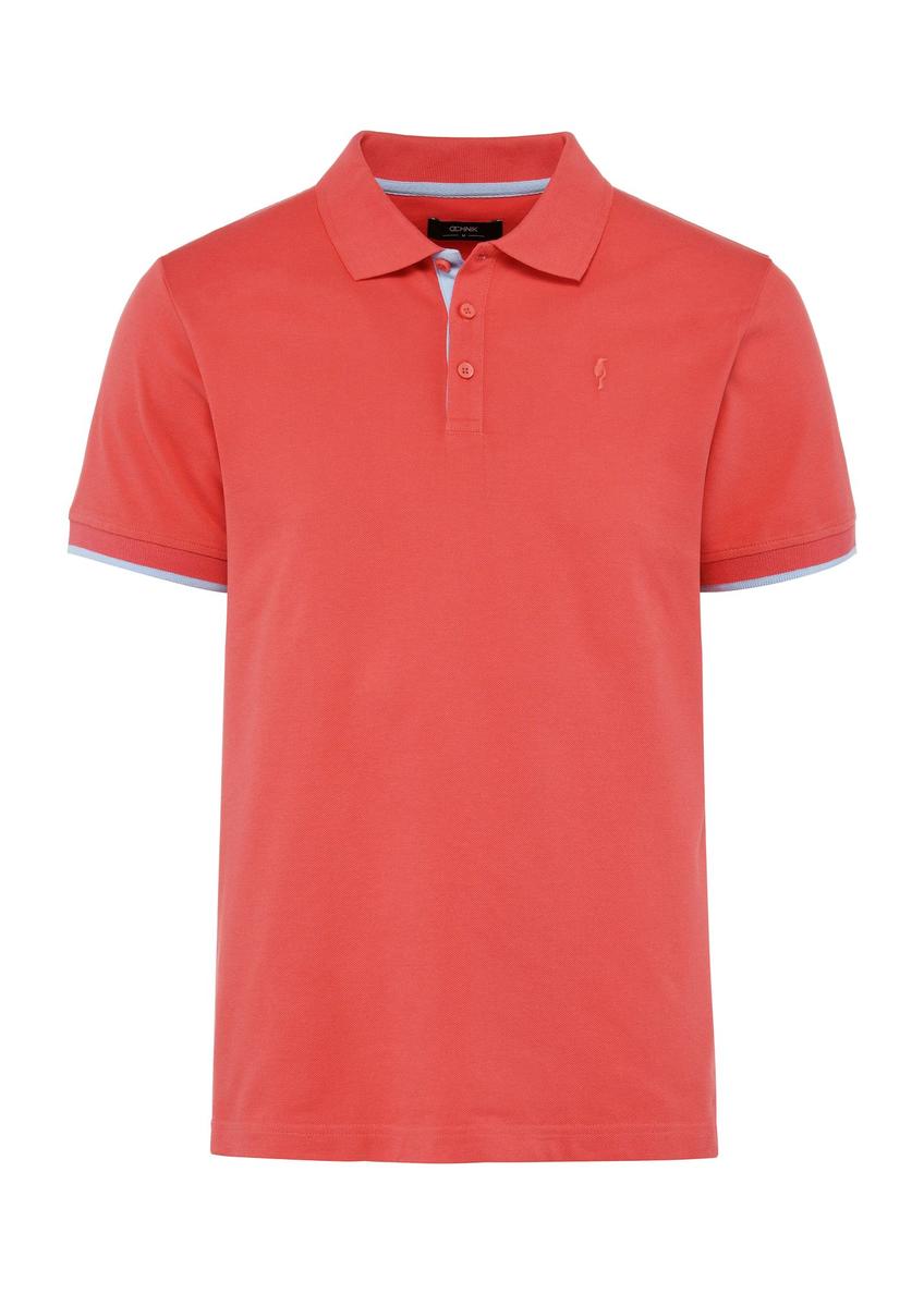 Coral men's cotton polo shirt POLMT-0045B-18(W25)