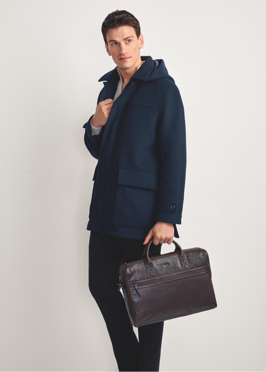 Brown leather men's bag TORMS-0459-89(Z25)