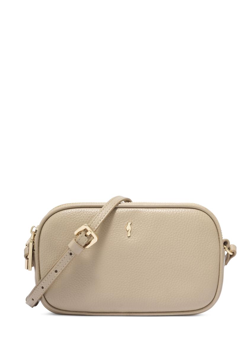 Small beige leather handbag TORES-1152-1B(Z26)