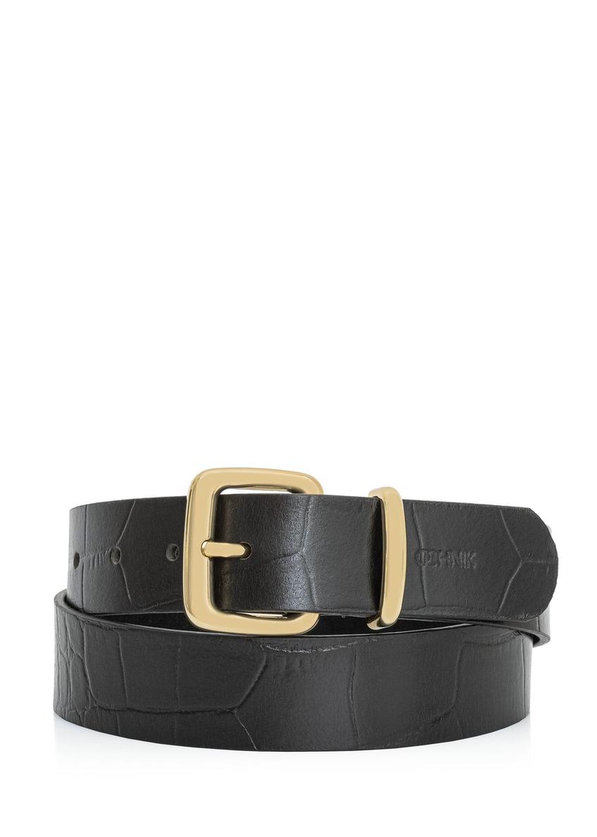 Croco women's leather belt PASDS-0312-97(Z24)