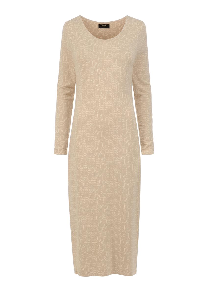 Long dress with monogram SUKDT-0166-81(W23)-05