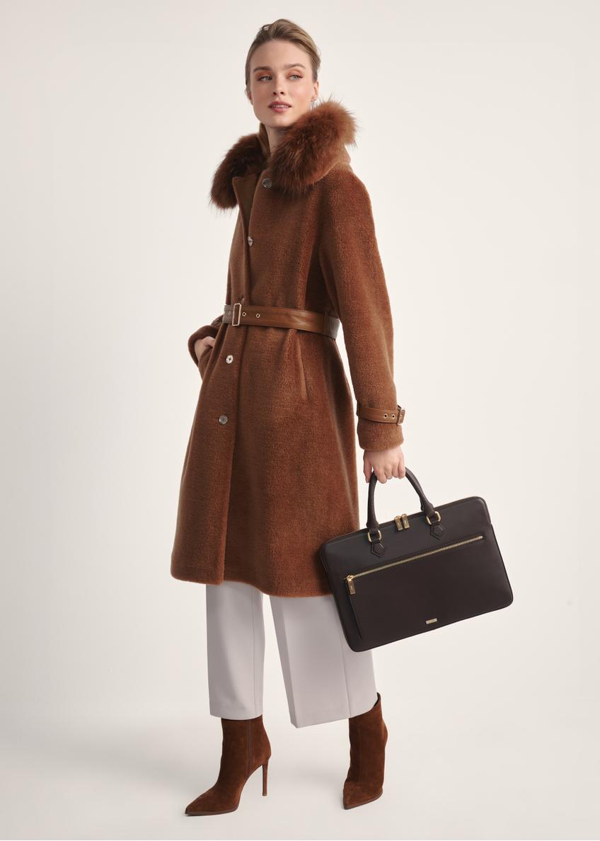 Chocolate-colored women's briefcase TORES-1202-89(Z25)