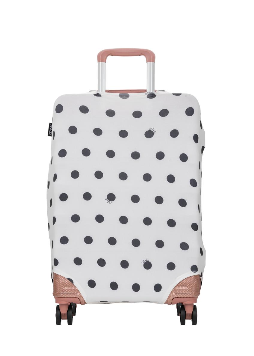 Small suitcase cover with polka dots AW-013-0007-0P-S(W26)