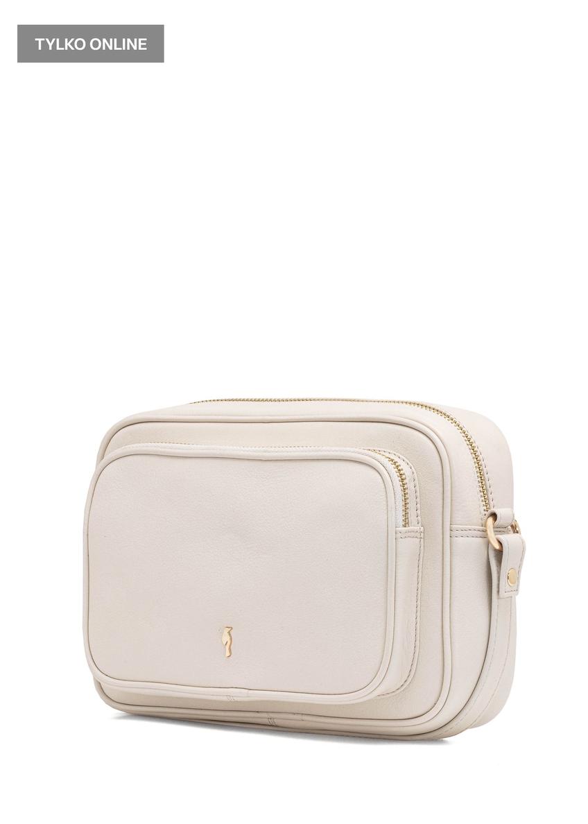 Cream leather women's handbag TORES-1088-12(W25)