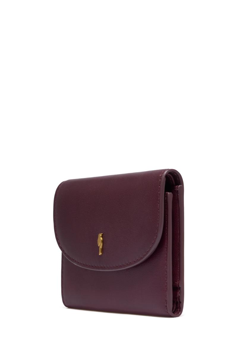 Burgundy leather women's wallet PORES-0996-4D(Z26)
