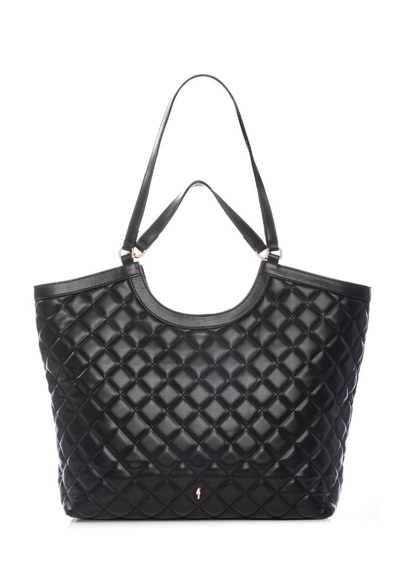 Large quilted women's handbag TOREC-1118-99(W26), front product view on white background.
