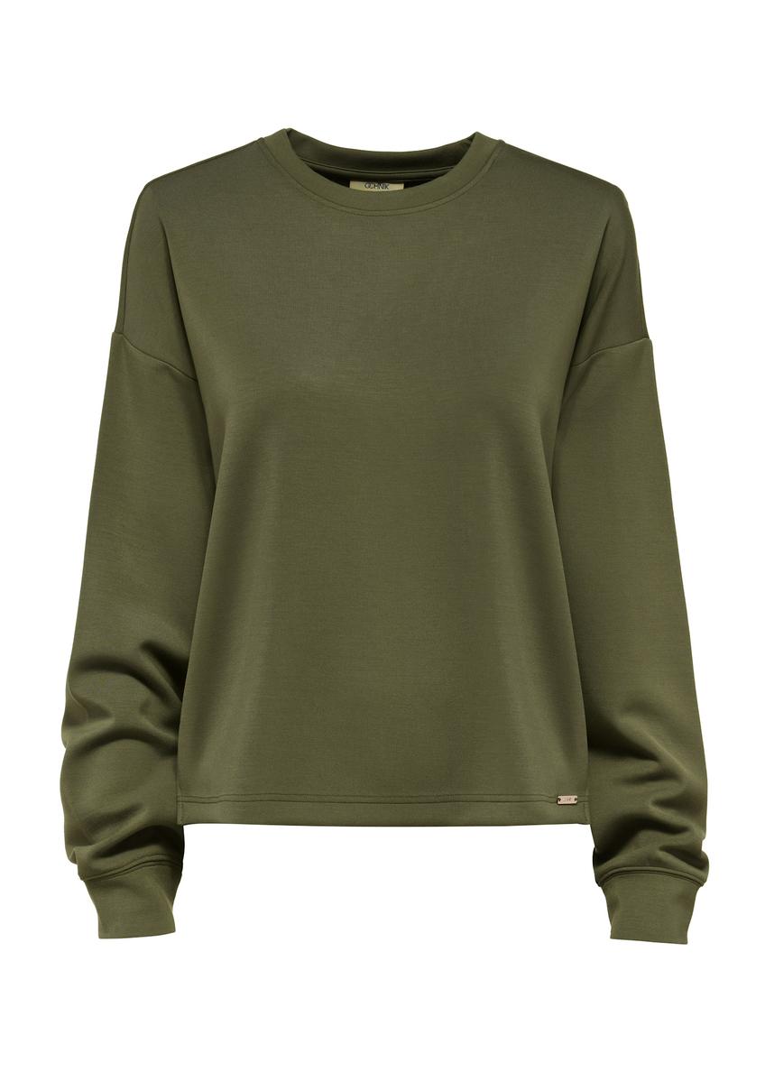 Women's khaki sweatshirt BLZDT-0112-55(W25)