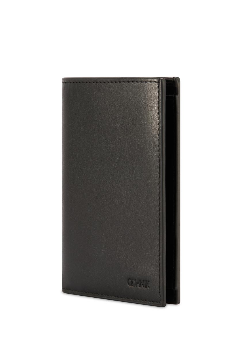 Black leather men's wallet PORMS-0658-99(Z25)